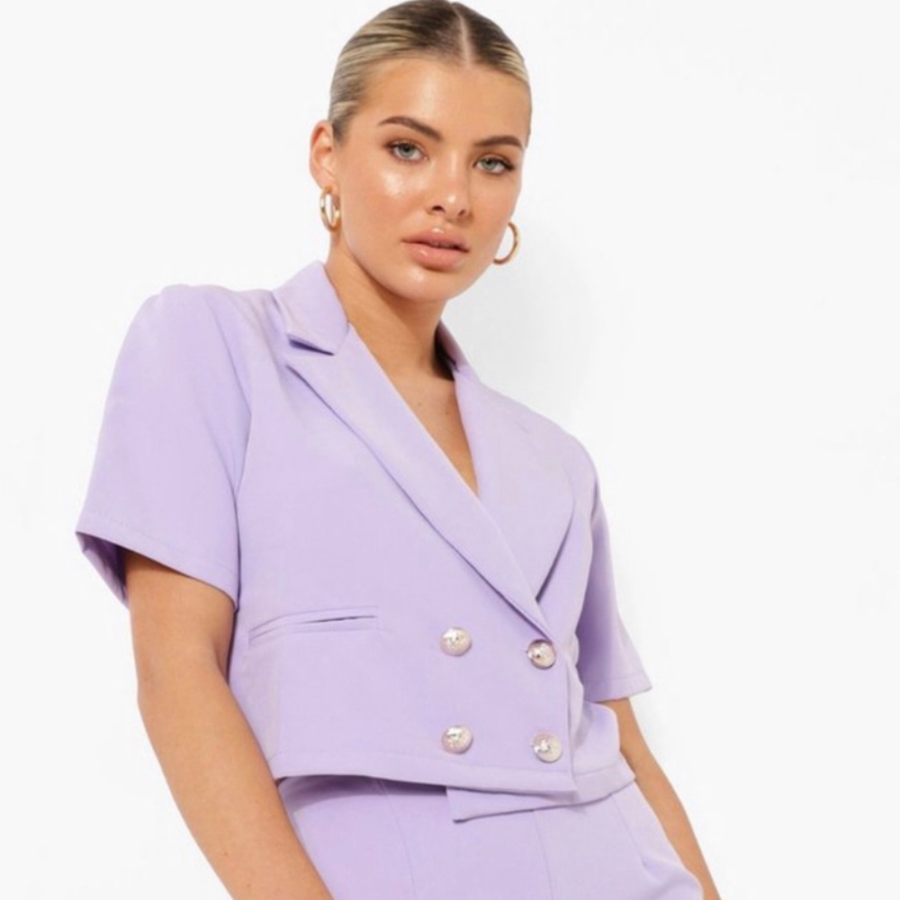Boohoo Blazer and Shorts Set